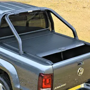 4x4 vehicle off road pickup truck rear compartment roller shutter lid retractable tonneau cover for VW AMAROK Short Bed 2010+