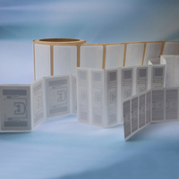 Étiquette adhésive RFID haute sécurité personnalisée, étanche, en PVC, avec puce NFC intégrée, programmable, 13,56 MHz UHF, contrôle d'accès
