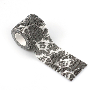 Custom <b>Black</b> Tattoo Grip Tape Eco Friendly Elastic Bandage <b>Wrap</b> Disposable Grip Cover for Tattoo Machine - Product Image 3