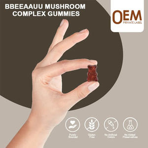 Gomitas OEM Lion's Mane Mushroom para la salud del cerebro, la memoria y el enfoque Suplemento cerebral Gomitas, energía y claridad Nootropic Gummy - Product Image 4