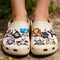 Sabot d'Halloween avec boucle détachable, en caoutchouc souple PVC, chaussures de jardin pour décoration DIY, style unisexe
