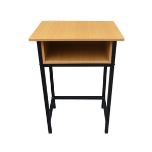 Ensemble pupitre et chaise en bois grainé MG-K32, bois massif, pour élèves du primaire et du secondaire, usage en classe - Product Image 3