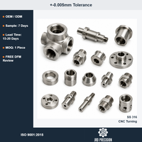 Fournisseur OEM de pièces chimiques usinées CNC sur mesure, usinage de précision en acier inoxydable 316, services d'usinage ISO 9001, précision 0,005 mm