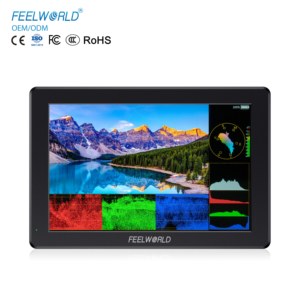 Feelworld T7S <span class=keywords><strong>Pro</strong></span> จอถ่ายทอดสัญญาณกล้องขนาด7นิ้ว2000nits อินพุต HDMI 60Hz 3G-SDI & 4K สร้างด้วยอลูมิเนียมรับ OEM/ODM - Product Image 1