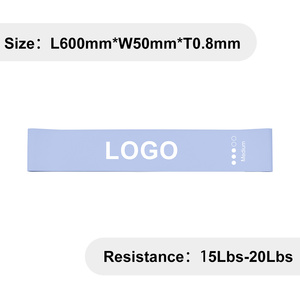 Elastic Exercise <b>Band</b> Set of 5 Resistance Levels, Latex Loop Fitness <b>Bands</b> for Home Gym, <b>Workout</b> <b>Bands</b> with Carry Bag - Product Image 4