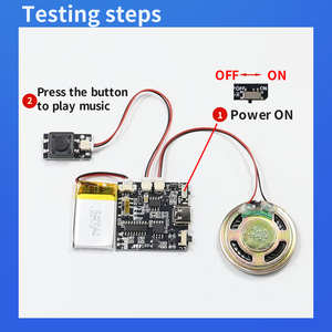 Gc06 mô-đun âm thanh ghi thẻ chuyển động Hộp quà tặng sáng tạo giáng sinh thẻ sinh nhật MP3 tải về mô-đun giọng nói Loại C - Product Image 5