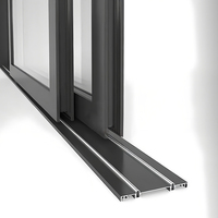 Modernes 3-Spuriges Aluminiumlegierungs-Sicherheits-Schiebefenster Edelstahl Niedrig-Emissionsglas Magnetische Horizontale Jalousie Küche Bad