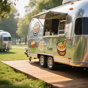 2025 Mobile Salon MAKANAN TRUK Pink Hot Dog berdiri ponsel dapur es krim kios Hot Dog Cart dengan <span class=keywords><strong>Grill</strong></span> dan Deep Fryer makanan Trail - Product Image 1