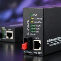 Gigabit Single Mode Single Fiber SC Fiber Optic Media Converter High Quality DC/AC Power Adapter CCTV