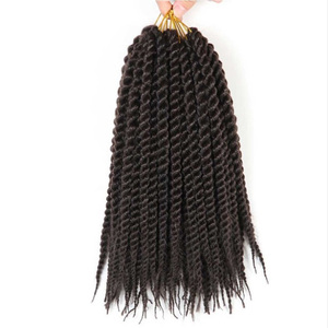 Fibre synthétique haute température <span class=keywords><strong>tresse</strong></span> Crochet Extension de <span class=keywords><strong>cheveux</strong></span> Twist Braids Design - Product Image 5