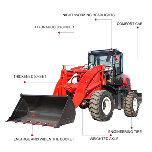 Maquinaria de movimiento de tierras Neumáticos resistentes al desgaste Cargadores industriales Maquinaria de excavación Cargador compacto de 2,5 toneladas - Product Image 3