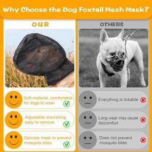 Dog Protective Face Mask Mesh Xs S M L XL Outdoor Adventure <b>Head</b> <b>Cover</b> For Hiking - Product Image 5