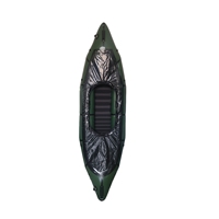 Nouveau style de kayak gonflable léger pour eaux calmes, canoë, packraft en TPU, bateau pour jeux aquatiques