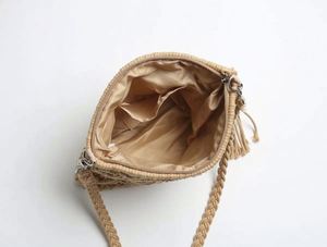 Nouvel Arrivage – Sac Bandoulière Designer pour Femme, Pochette Faite Main en Corde de Coton Tendance, Sacs à Main avec Fermeture Éclair pour Dames - Product Image 5