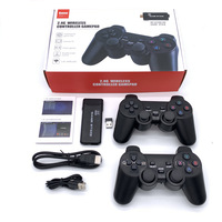 Console de jeu Game Stick 4K avec deux manettes sans fil 2.4G, sortie avec plus de 3000 jeux classiques rétro pour TV/PC