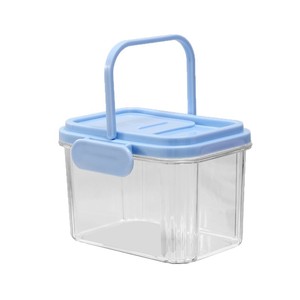 Hand Held Airtight <b>Storage</b> <b>Container</b> For Grains Cereals Snacks Food Grade Rectangle Clip On Lid Multi Color Kitchen Organizer - Product Image 4