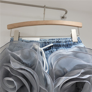 3D Large Flowers New A-line <b>Skirts</b> Women's High-waisted Denim <b>Skirt</b> With Lined Safety Shorts Fashion - Product Image 5