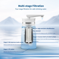 Système de filtration d'eau WosferCountertop avec membrane UF/mini purificateur d'eau minérale Filtre à eau ultra-filtrant 0.1 microns