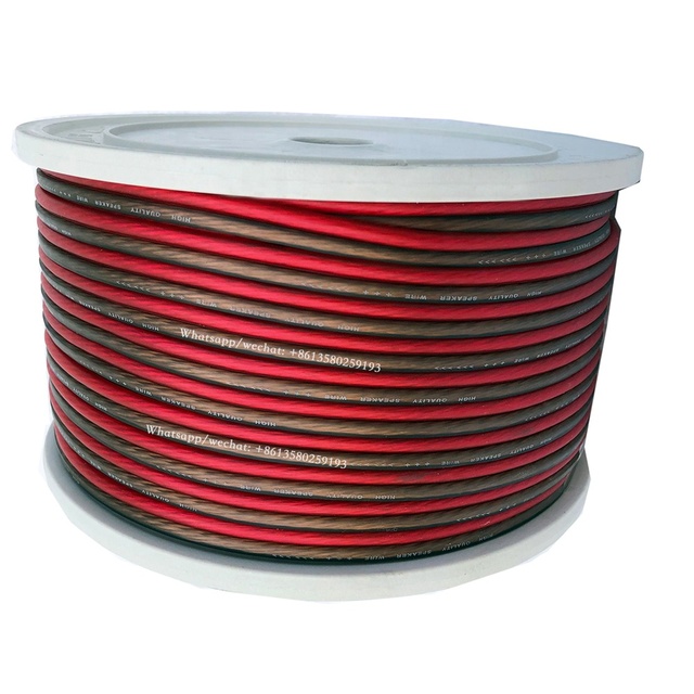 12 / 14 / 16 / 18 /20 AWG CCS CCA OFC PURE COPPER 2X2.0MM2 Audio Speaker Wire