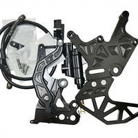 Großhandel Surron Light Bee X Segway X260 LBX Doppel-Bremssattel Hinterer Fußhalterungssatz CNC Verstärktes Aluminium Stunt Schneller Versand