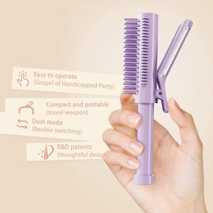 Pinza para el pelo con efecto voluminizador para la raíz, herramienta de peinado retráctil 2 en 1, rizador de pelo, rulo para el pelo, herramientas de peinado, peine - Product Image 5