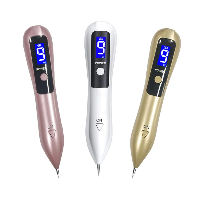 9 Niveau Visage Spot Stylo Or Couleur Plasma Stylo Électrique Laser visage Tache De Rousseur Dot Mole Dark Spot Tattoo Removal Pen