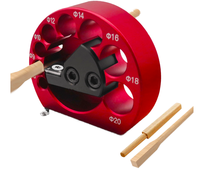 QS Woodworking Gabarit de fabrication de chevilles réglable à 8 trous avec lames en carbure pour perceuse électrique, pour la fabrication de tiges de cheville, DIY OEM QS5831, Garantie 3 ans