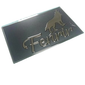 Benutzer definierte Spiegel oberfläche Silber Logo angehoben Edelstahl Radierung Logo Platte Malerei Metall Etiketten platte - Product Image 6