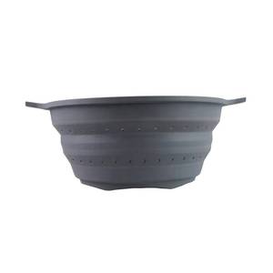 Passoire pliable en silicone de qualité alimentaire pour cuisine avec poignées, panier filtrant - Product Image 5