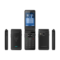 OEM mémoire personnalisée BT petit téléphone à rabat à double carte SIM Android Lte téléphone portable à clavier pliable avec caméra HD
