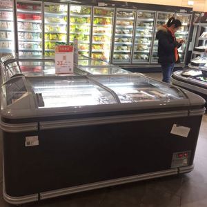 Isla congelador/supermercado refrigeradores comerciales/pecho/pantalla enfriador para alimentos congelados - Product Image 2