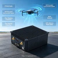 Radio de Malla Aérea SDR Cofdm, Sistema de Comunicación Segura de 80W, Frecuencia Saltante FHSS, Controlador de Vuelo para UAV
