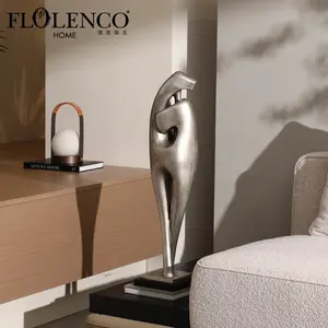 Flolenco Show Pieces for Home Decor Luxury Home Art Resin Crafts Sculpture Abstract Design People in Hugs Ornaments