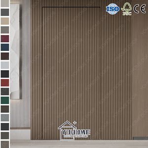 Foshan görünmez kapı Minimalist tasarım ahşap gizli duvar kapıları alüminyum çerçeve Modern iç yatak odası gömme çerçevesiz kapılar - Product Image 3