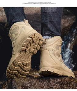 Scarponi da Trekking e Tattici da Uomo Taglie Grandi, Scarpe da Allenamento, Stivali Tattici e da Escursionismo per Uomo per Attività all'Aperto - Product Image 5