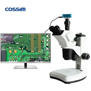 Microscopio Estéreo Electrónico Digital Óptico Trinocular TZW7063 con Zoom Continuo de 7X~<span class=keywords><strong>63X</strong></span>, Dos Luces LED y Pantalla LCD - Product Image 2