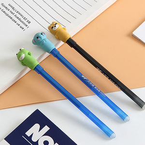 Настраиваемый 0,5 мм черный и синий стираемые чернила гелевая ручка с ластиком термостираемая ручка оптом - Product Image 5