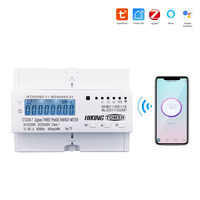 Compteur d'énergie intelligent WiFi Tuya 80A triphasé avec passerelle Zigbee, montage sur rail DIN, moniteur de consommation kWh, wattmètre 3*120V 3*230V