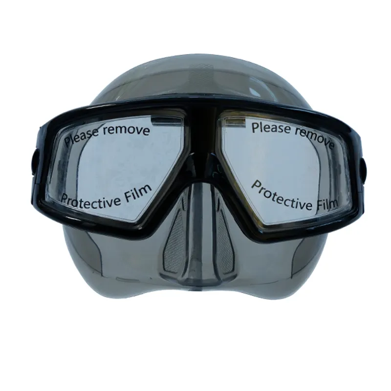 2024 prodotto più venduto in Silicone materiale PC resistente ai raggi UV anti-appannamento trasparente maschera da immersione in apnea