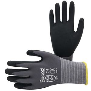 Guante sin costuras Maxiflex seguro para productos químicos personalizado con nitrilo recubierto negro arena nitrilo guantes de mano nitrilo Comercio de China - Product Image 5