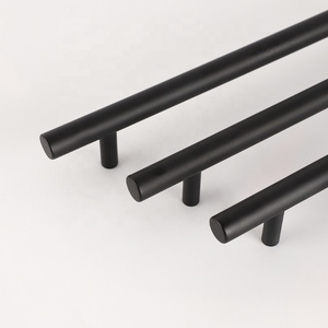 첸랑 모던 황동 T바 캐비닛 손잡이 블랙 가구 서랍 손잡이 주방 옷장 찬장 문 손잡이 - Product Image 3