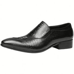 Chaussures habillées pour hommes en cuir véritable faites à la main à bout carré, modèle 2025, nouvelle collection, qualité supérieure, les plus vendues, pour les loisirs et les affaires - Product Image 2