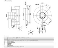 Inversor Vacon R3G280-AH33-31 con Carcasa M3G084-DF, 48V DC, 135W, 2.8A, IP42 AB, Ventilador de Refrigeración