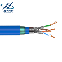 Cable Ethernet blindado OUFU OEM UTP FTP SFTP Cat5e Cat5 CAT6A CAT6 Cat7 100% cobre puro con revestimiento de PVC/PE/PP para red LAN