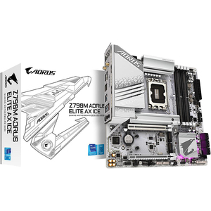 เมนบอร์ด Z790M AX ICE LGA 1700 Z790 M-ATX รองรับ DDR5, USB 3.2 Gen2X2 Type-C, Wi-Fi 6E, 2.5GbE LAN Z790M AX - Product Image 1