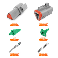JRready Deutsch DT Wasserdichtes Steckverbinder-Set 3-polig mit # 16 solide Kontakte, 14-20 AWG – Hochleistungsanwendungen für Marine und Transport.