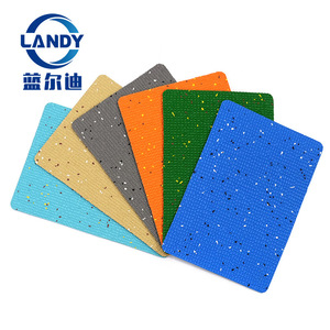 Tapis antidérapant pour bord de piscine Landy, 3,0 mm PVC, fibre de verre, motif rectangulaire, protection du sol à base d'eau - Product Image 3
