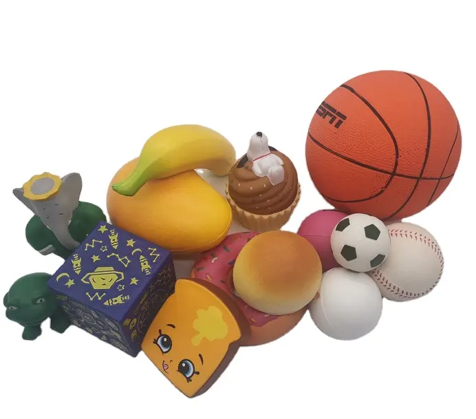 2021's meist verkauftes Produkt Pu-Lieferant langsam steigende Soft Relief Stress Schaum Gummi Spielzeug Pu Ball