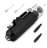 Pompe à air personnalisée de 6 pouces à double action mini pompe à billes de gonflage en plastique portable avec aiguille en matériau ABS durable