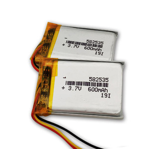 Пользовательский 582535 600 мАч 3,7 в литий-полимерный аккумулятор, литий-ионные аккумуляторные батареи, литий-полимерные аккумуляторы - Product Image 5